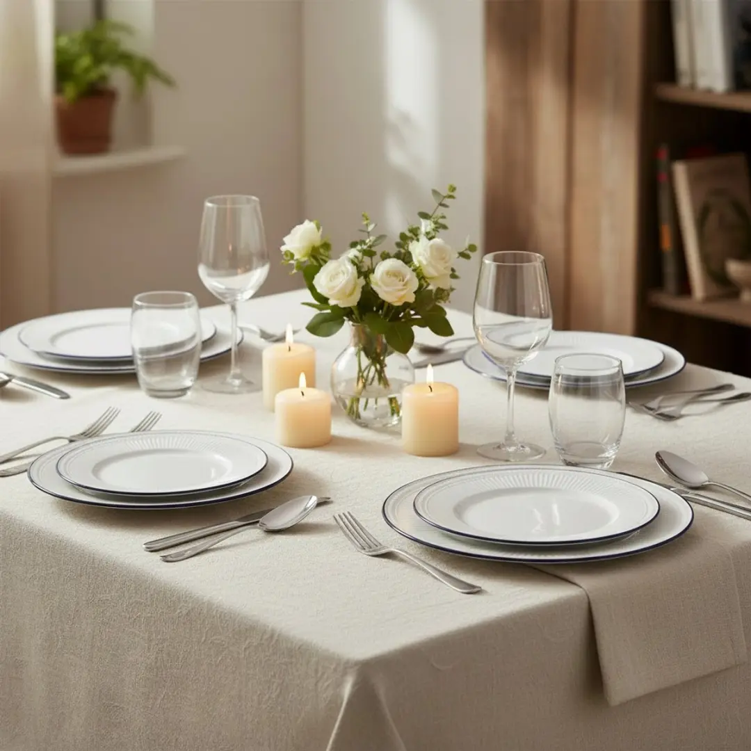 Cookinglife Whitmore Serviesset 24-delig - 6 Personen Wit