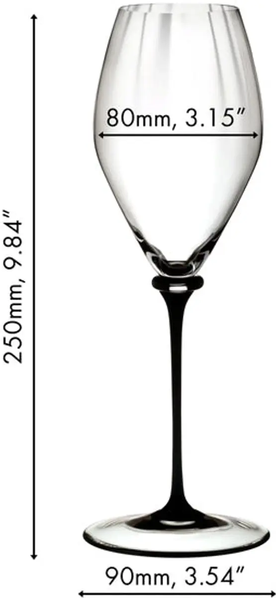 Riedel Fatto A Mano Champagneglas 375ml - Transparant