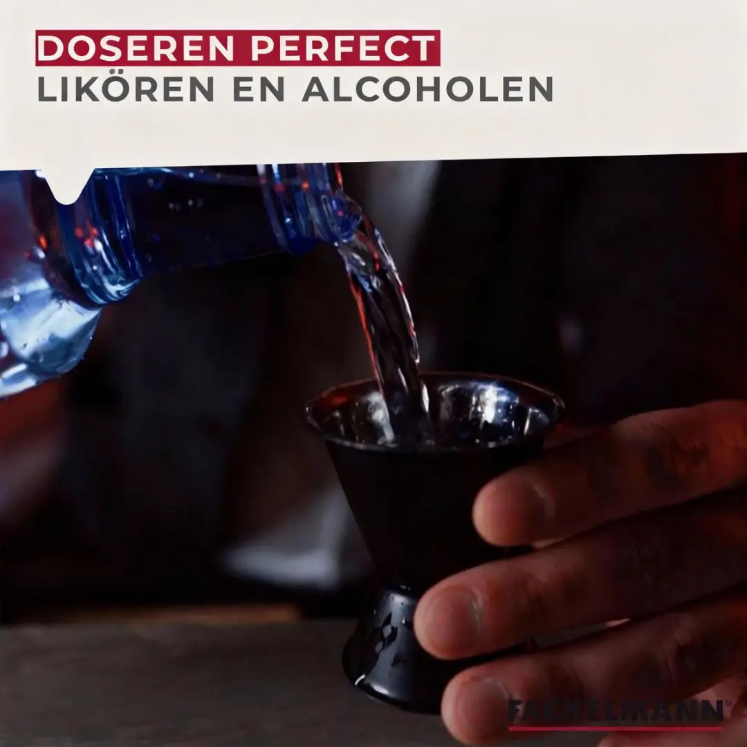 Fackelmann Spectre Cocktailmaatjes 2 & 4cl - Zwart