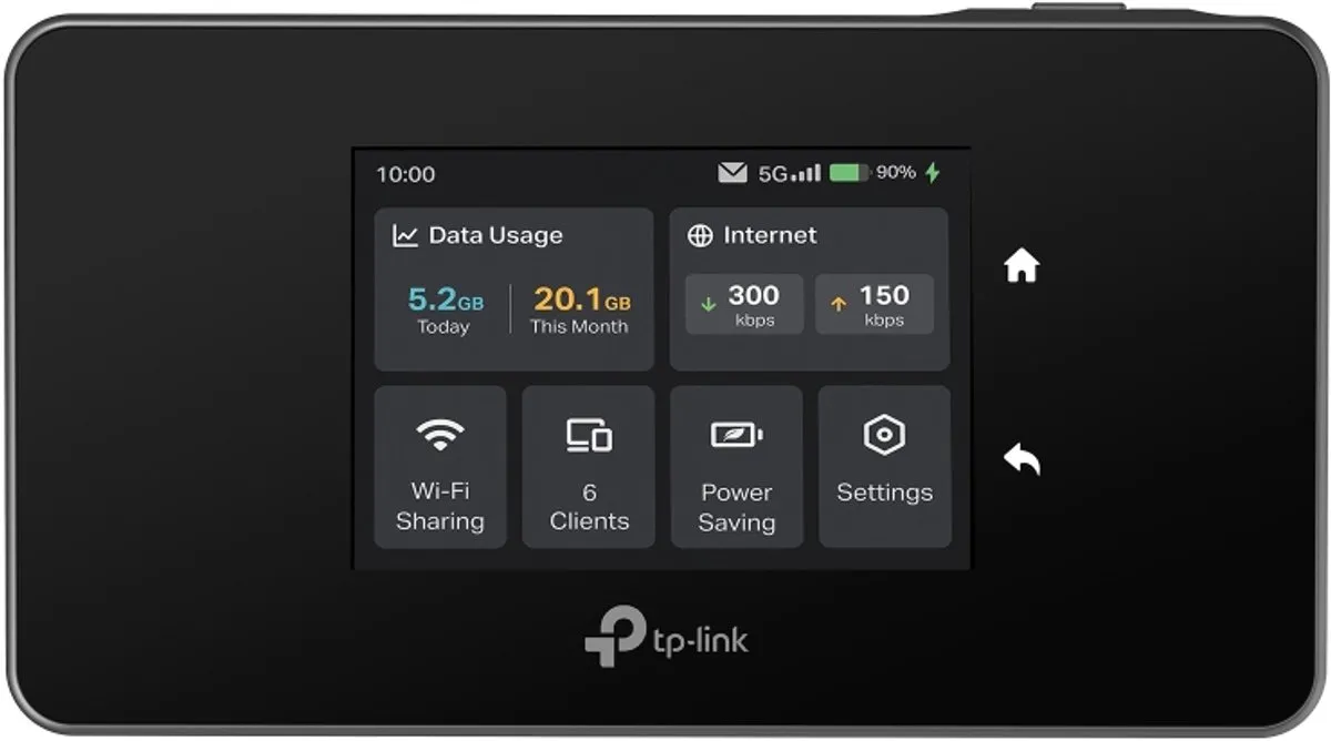 TP-Link M8550 5G MiFi Router - WiFi 6E - 32 Gebruikers - Zwart