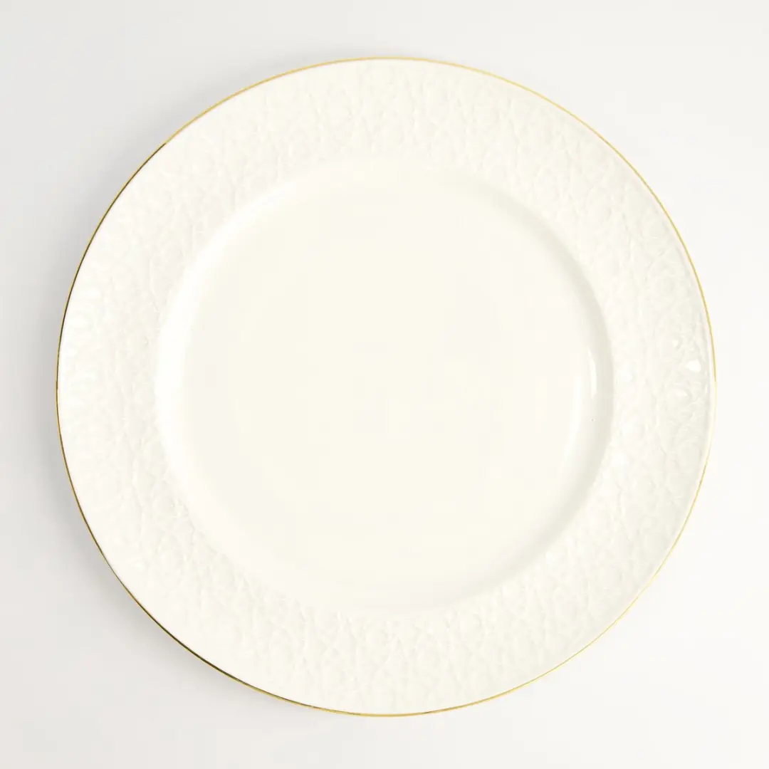Tokyo Design Studio Nippon White Gold Rim Bord