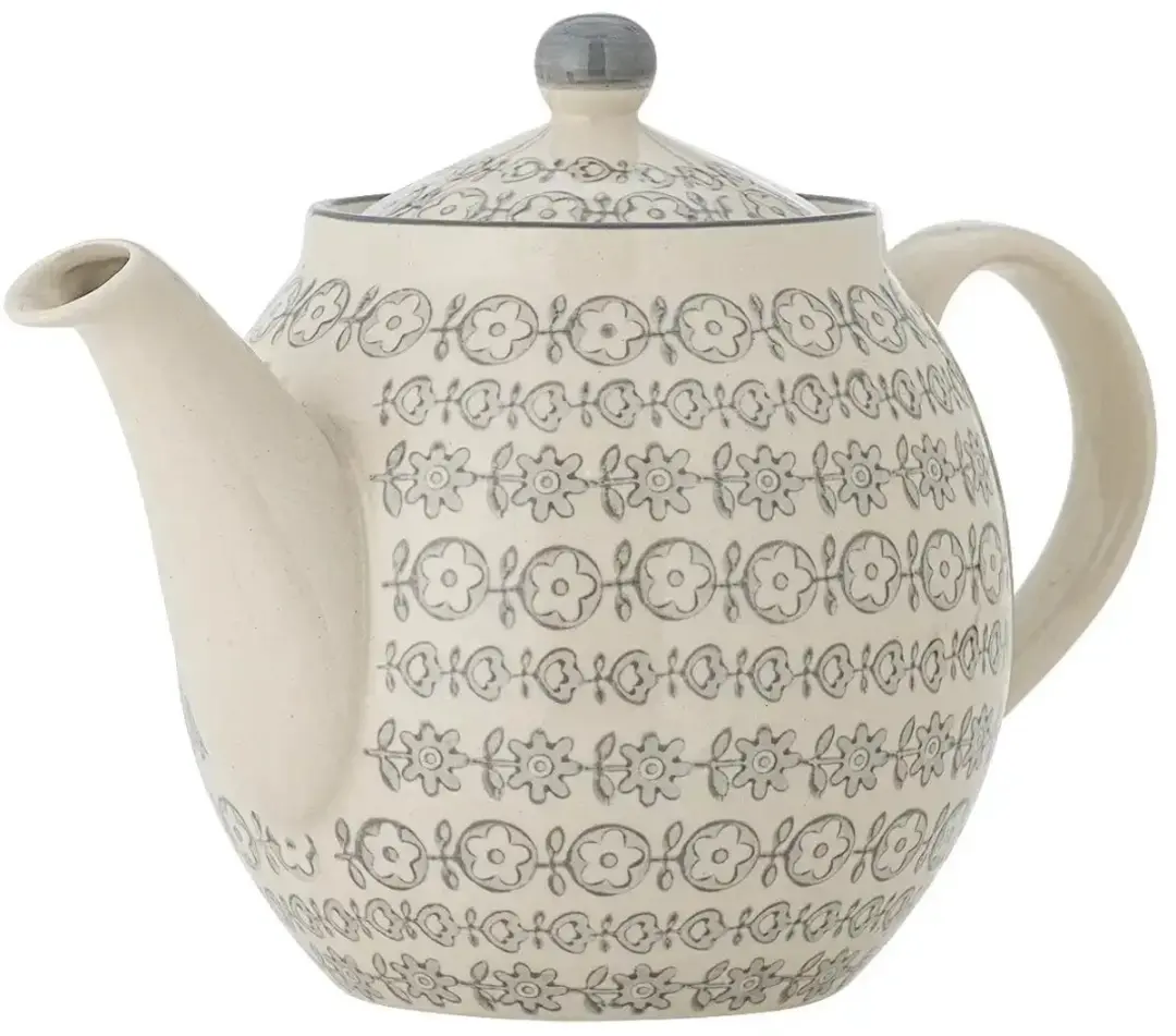 Bloomingville Karine Theepot - Grijs - 16cm - 6 Personen
