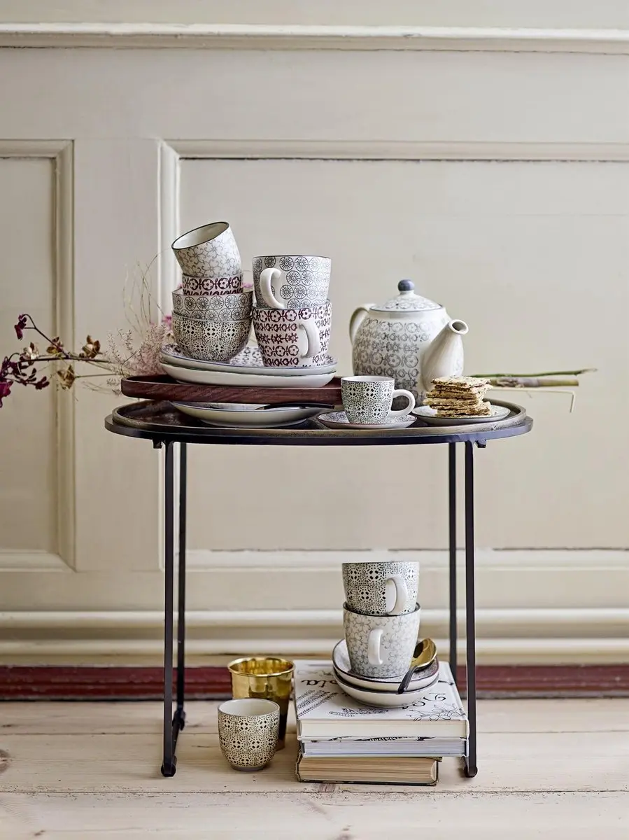 Bloomingville Karine Theepot - Grijs - 16cm - 6 Personen
