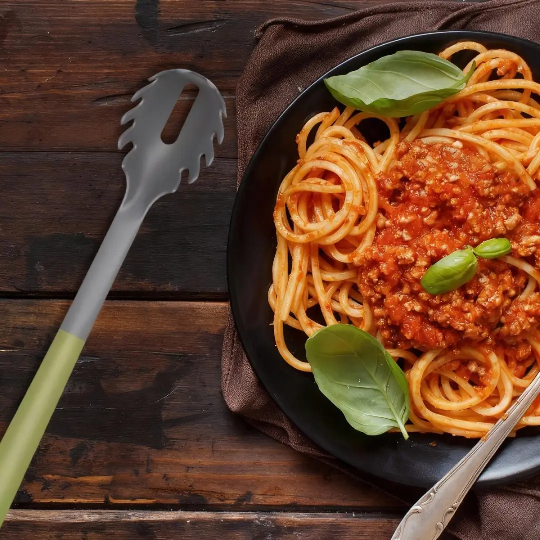 Fackelmann Zero Serie Spaghettilepel 687052 - Grijs/groen