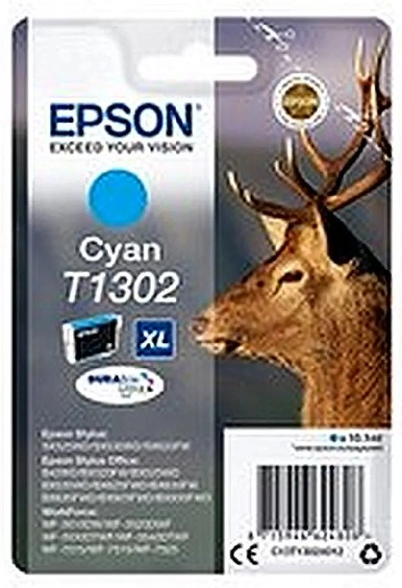 Epson T1302 C13T13024010 Inktcartridge - Cyaan 10.1ml