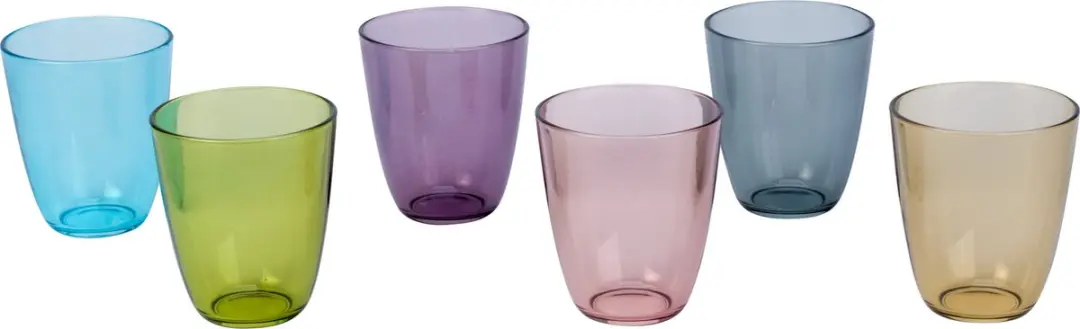 Cosy&Trendy Drinkglazen 12 Stuks - 310ml - Multi
