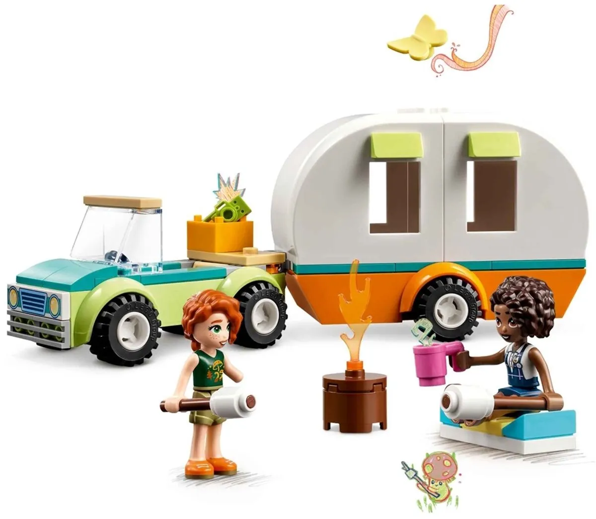 LEGO Friends Kampeervakantie Set 41726 - Caravan & Auto - Multicolor - afbeelding 3 van 6
