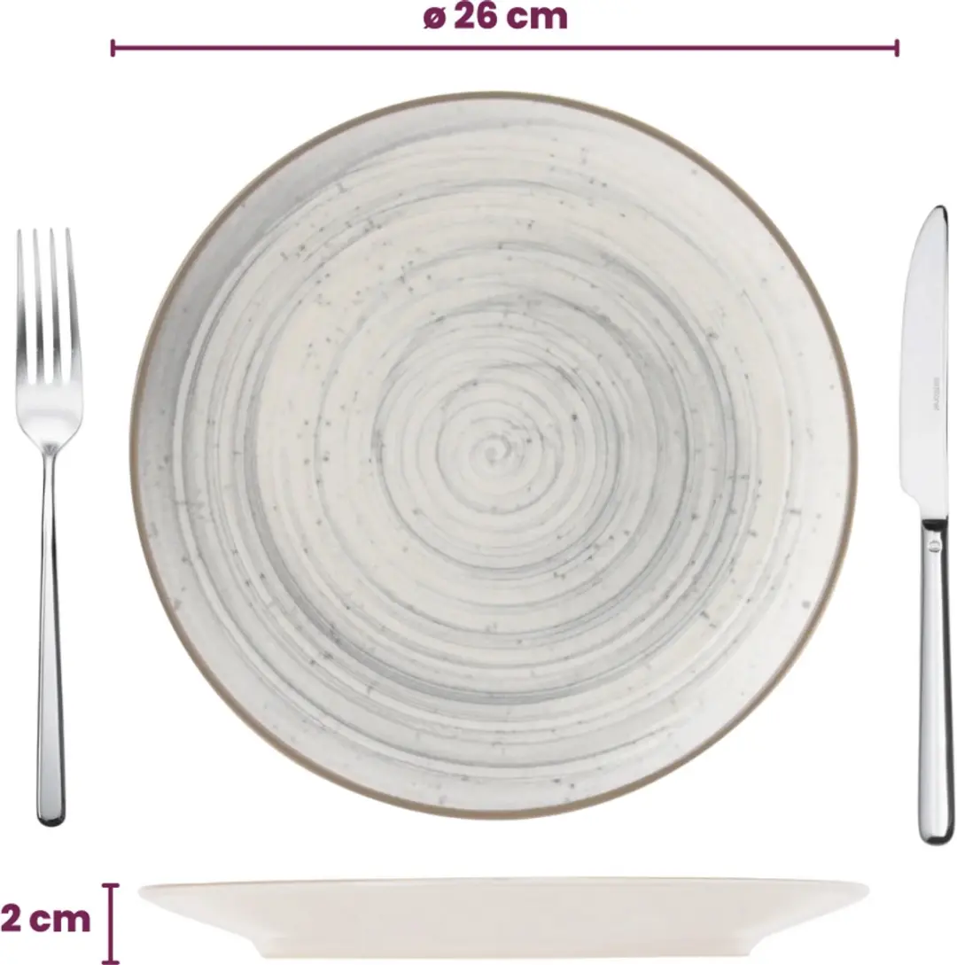 Cosy&Trendy Dinerbord Sintra Dusty Blue Ø26cm