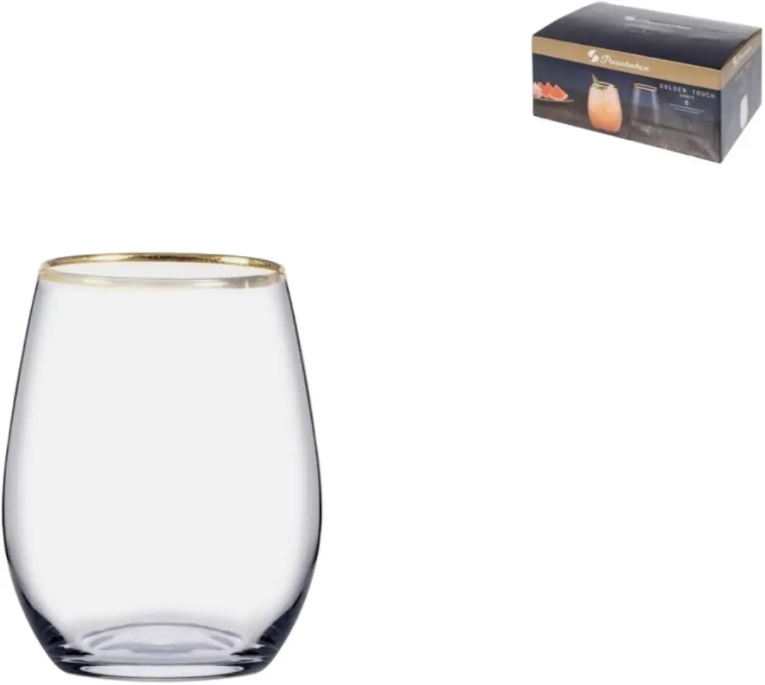 Pasabahce Golden Touch Waterglas 42,5cl - 6 Stuks