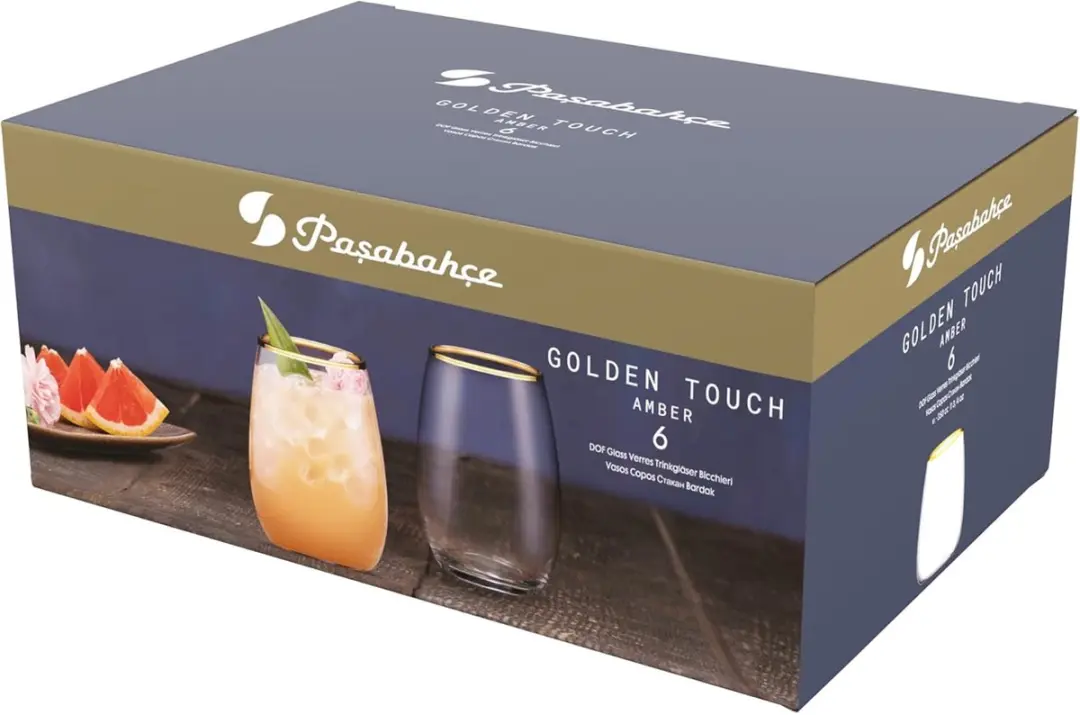 Pasabahce Golden Touch Waterglas 42,5cl - 6 Stuks