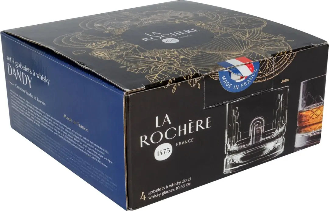 La Rochere Dandy Tumbler - 8 Stuks 300ml - Transparant