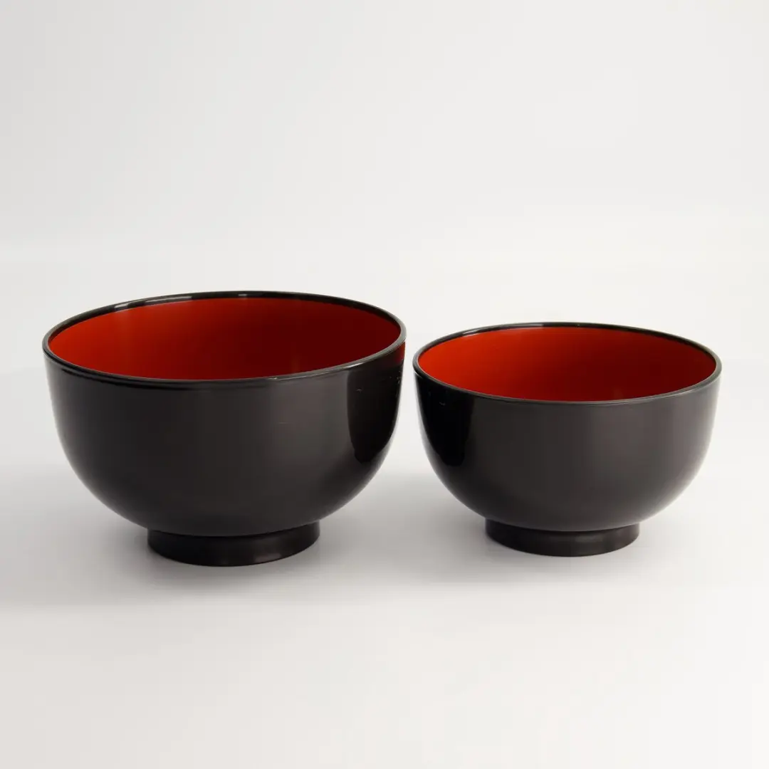 Tokyo Design Studio Lacquerware Kom - 15,9 x 9,5cm - Zwart