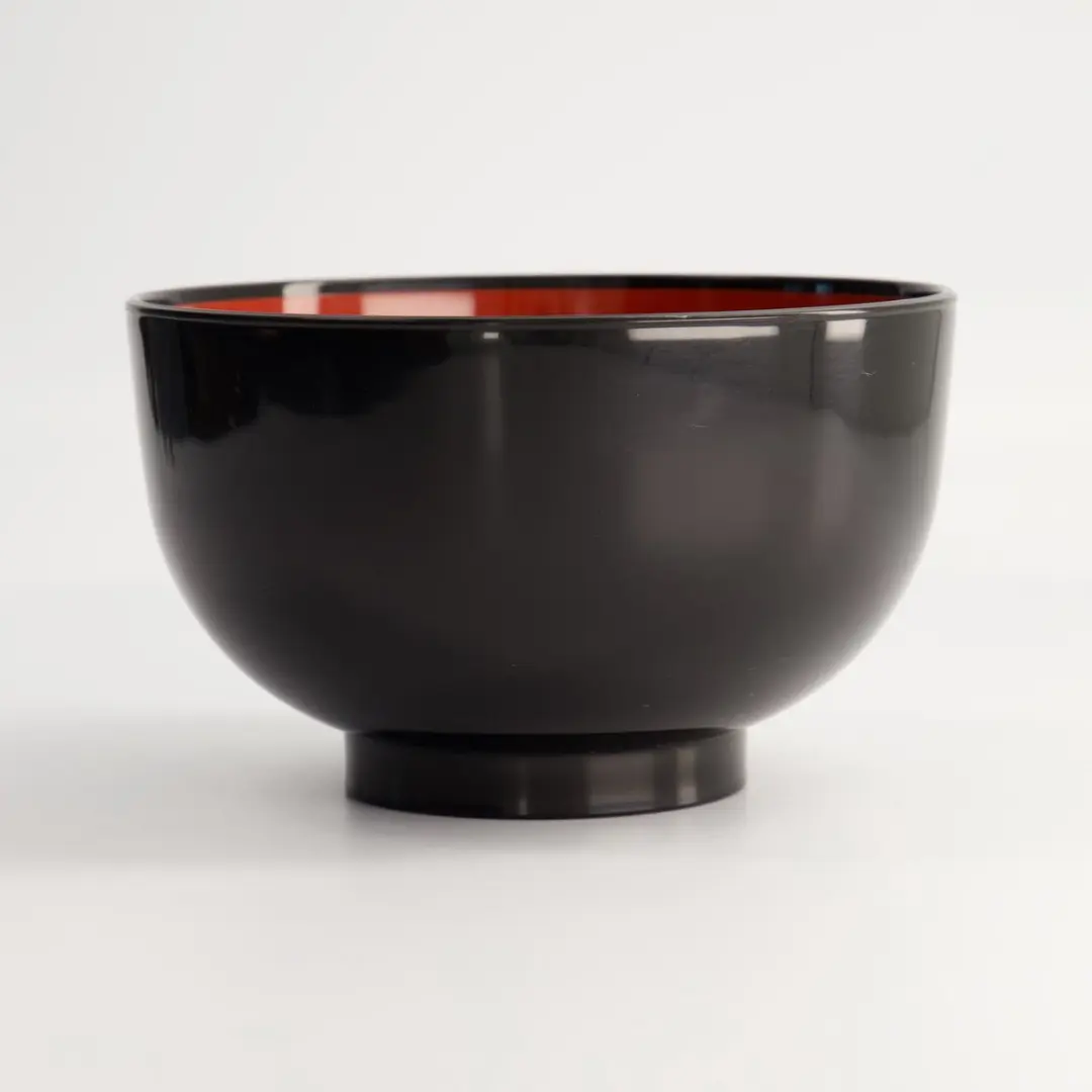 Tokyo Design Studio Lacquerware Kom - 15,9 x 9,5cm - Zwart