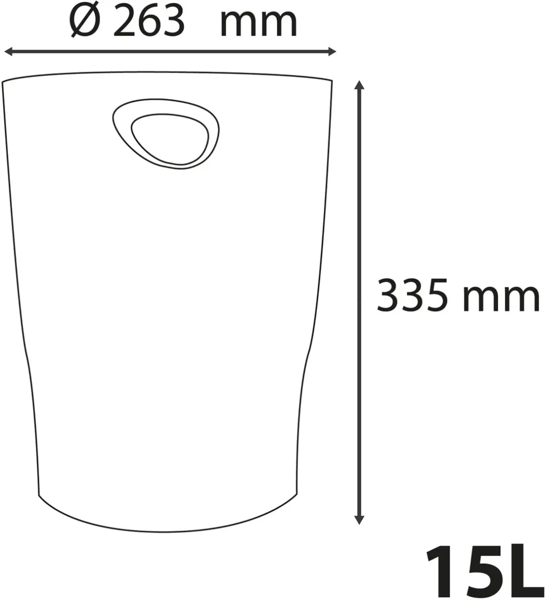 Exacompta Ecobin Papiermand 8x - Saffraan