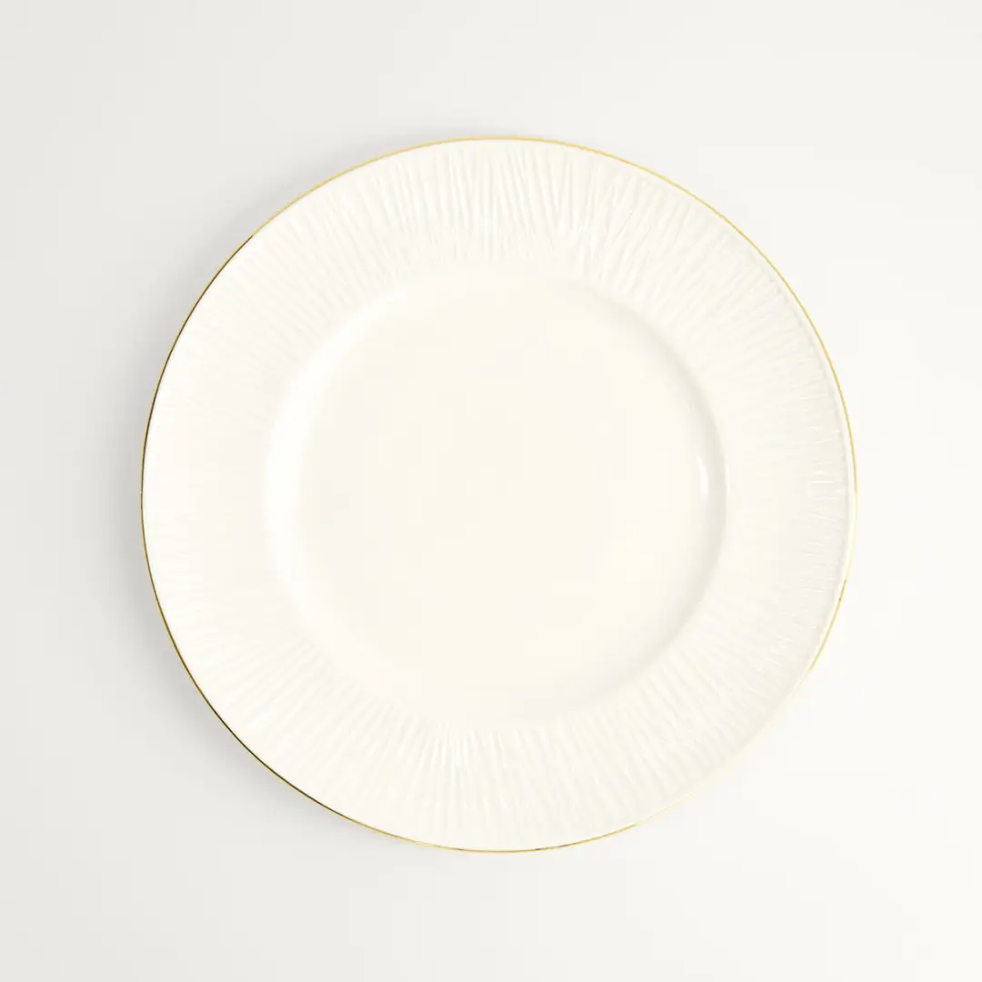 Tokyo Design Studio Nippon White Gold Rim Bord
