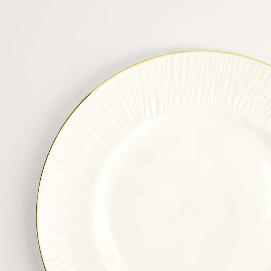 Tokyo Design Studio Nippon White Gold Rim Bord - 23cm
