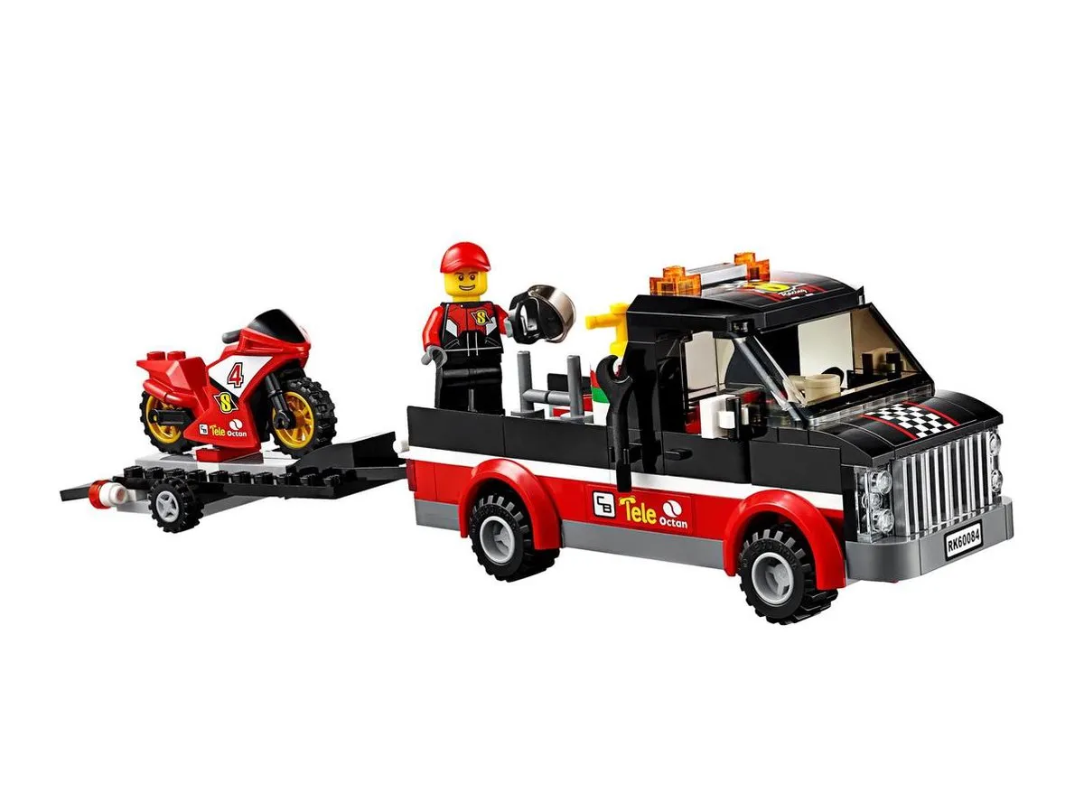 LEGO City Racemotor Transport 60084 - 178 Stukken - afbeelding 2 van 6