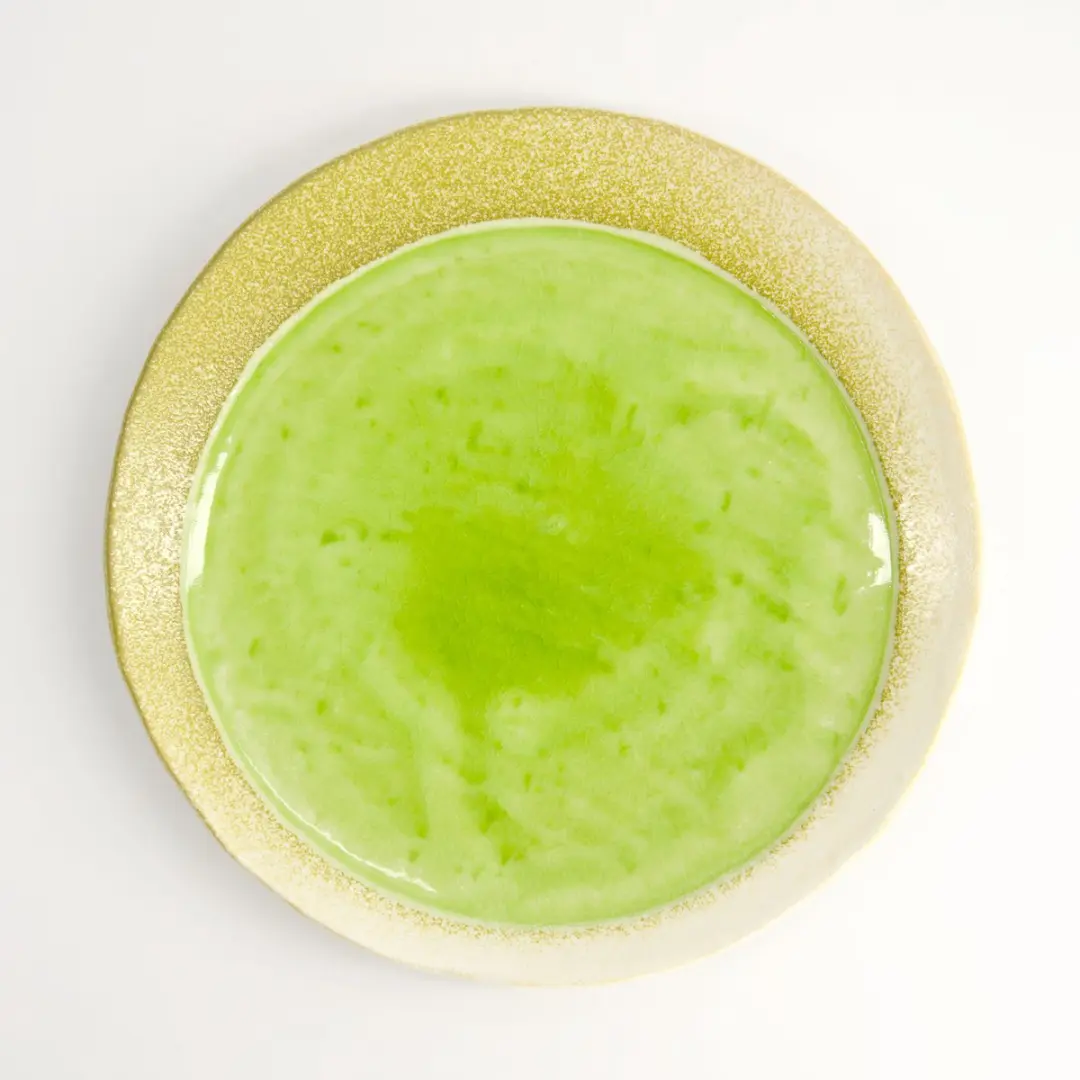 Tokyo Design Studio Mino Craft Rond Bord Groen 24,7x3cm
