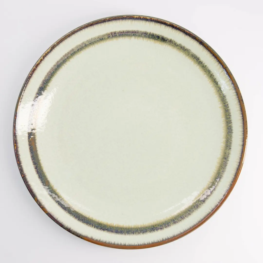 Tokyo Design Studio Wasabi Groot Rond Bord Beige 28,5x3,5cm