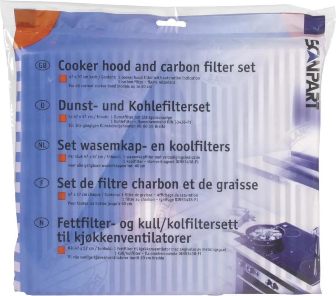 Scanpart L046 Afzuigkapfilterset 2 Stuks - 47x57cm - o.a. AEG/Bosch