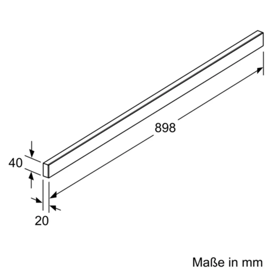 Siemens LZ49850 Afzuigkapaccessoire 90cm - Rvs/Zwart