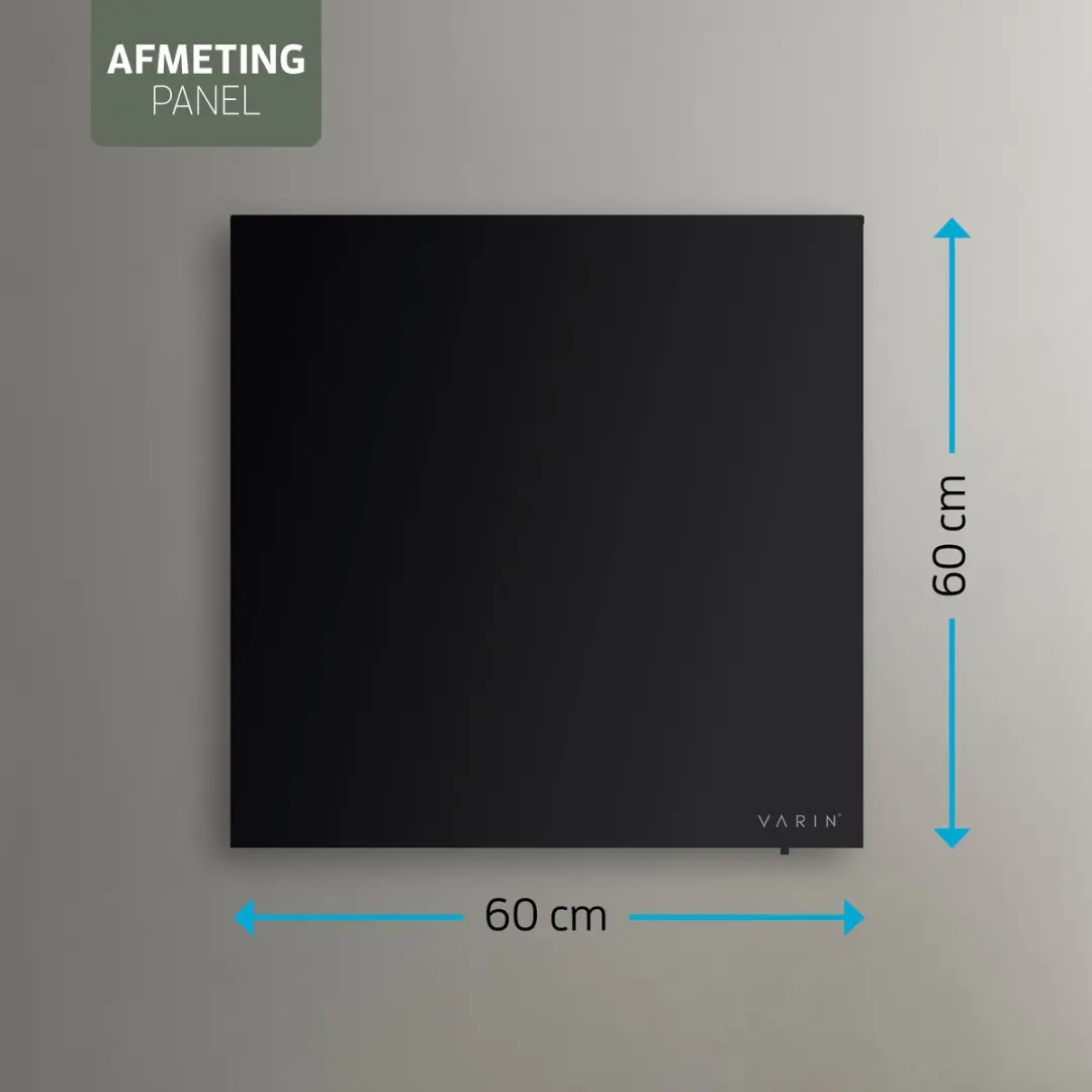 Varin Smart Design VA-G001 Infrarood Verwarmingspaneel 400W - Zwart Glas - afbeelding 6 van 6
