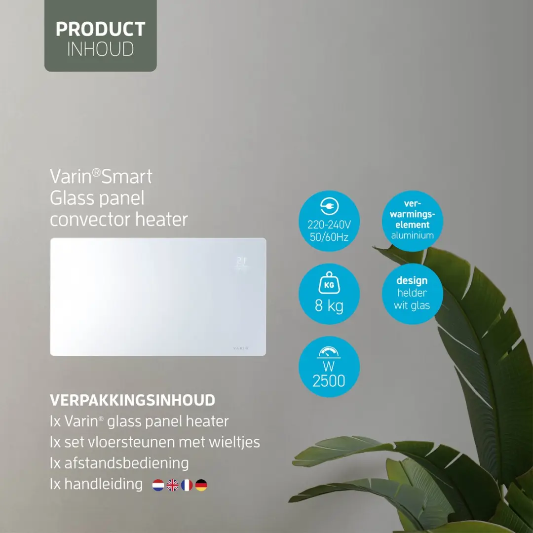 Varin Smart Design Elektrische Kachel 2500W