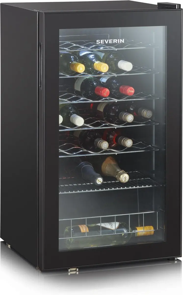 Severin KS 9894 Wijnklimaatkast 95L - 36 Flessen - Zwart