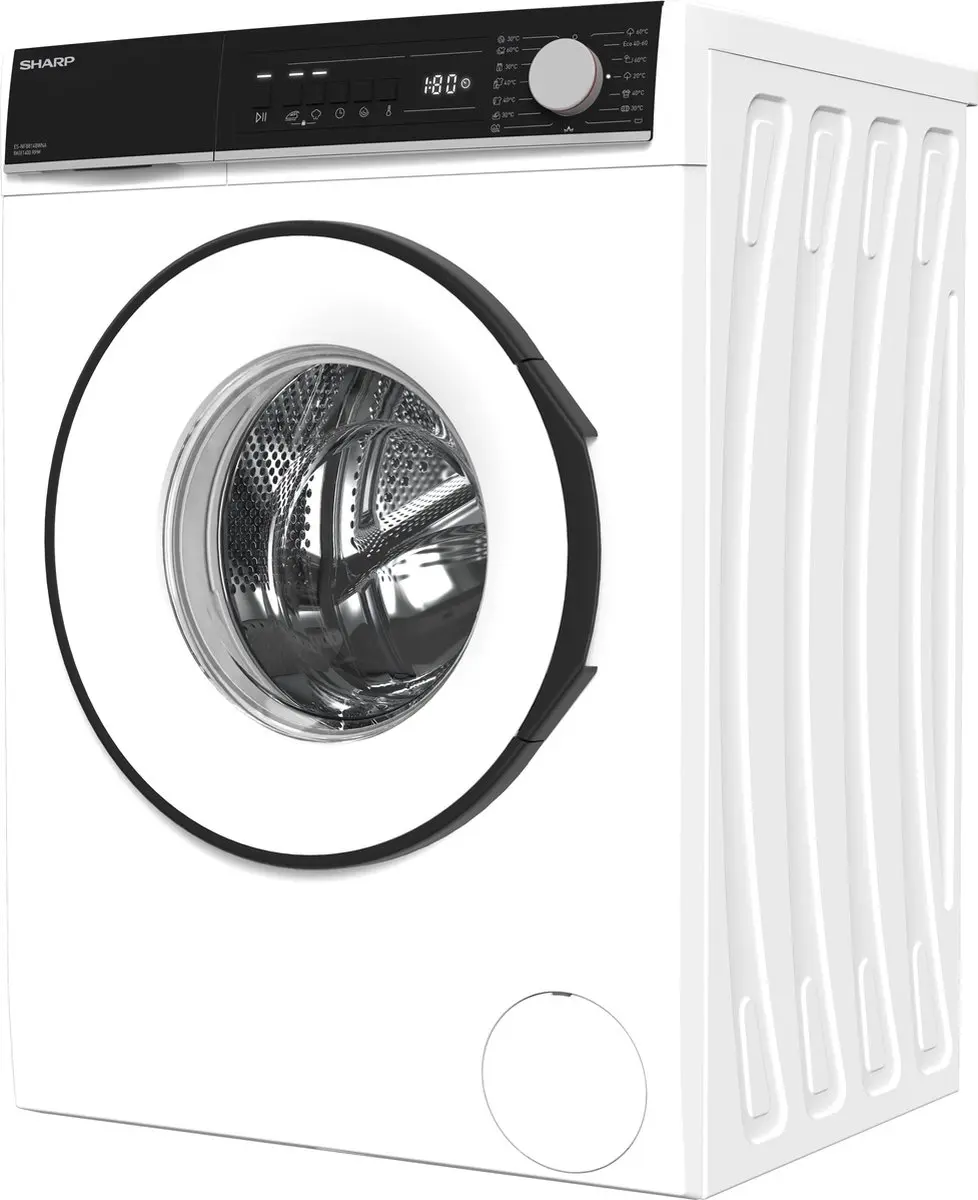 Sharp New Line ESNFB814BWNA Wasmachine 8kg 1400rpm - Wit