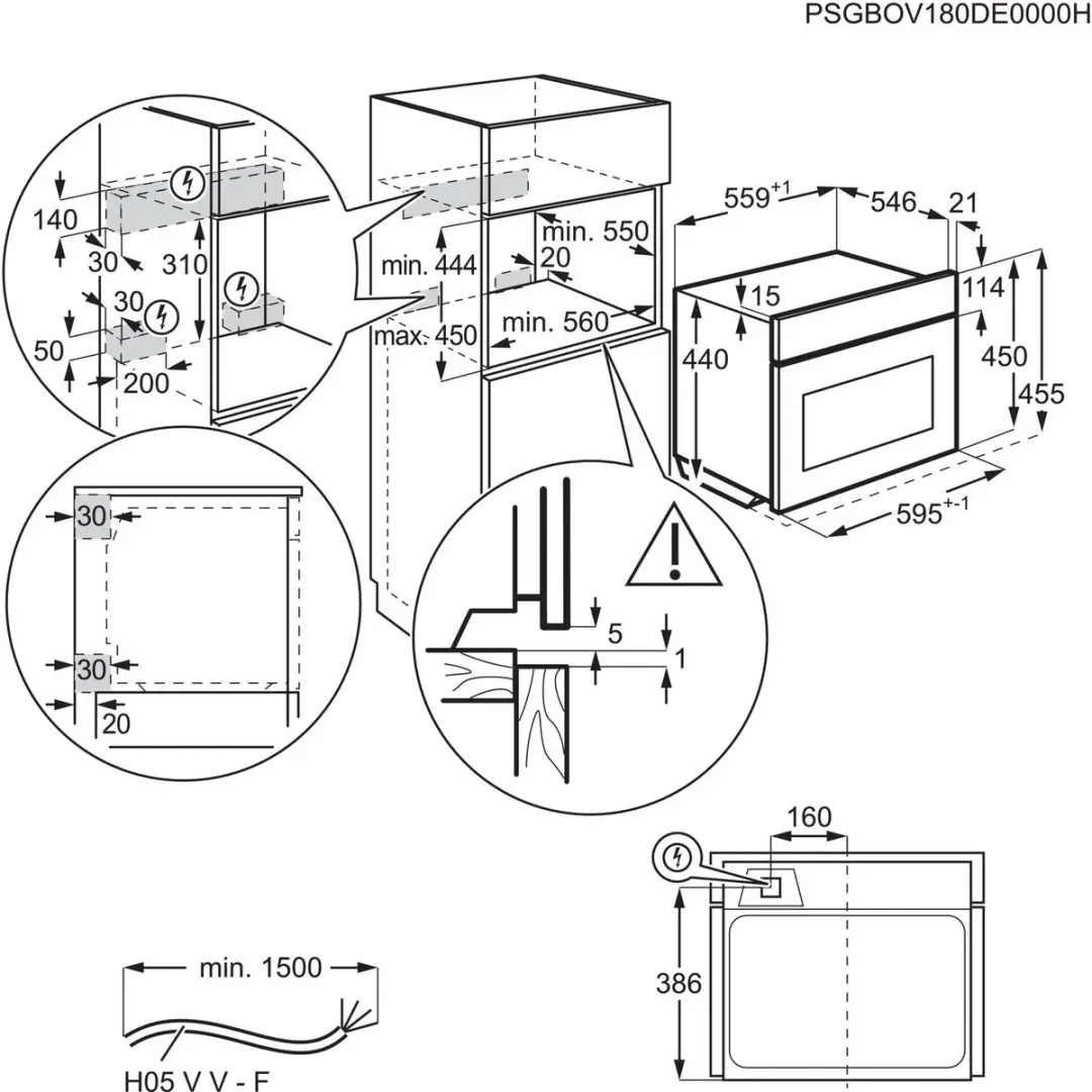 AEG KMK968000M Inbouw Combi Magnetron 43L - 3000W - RVS