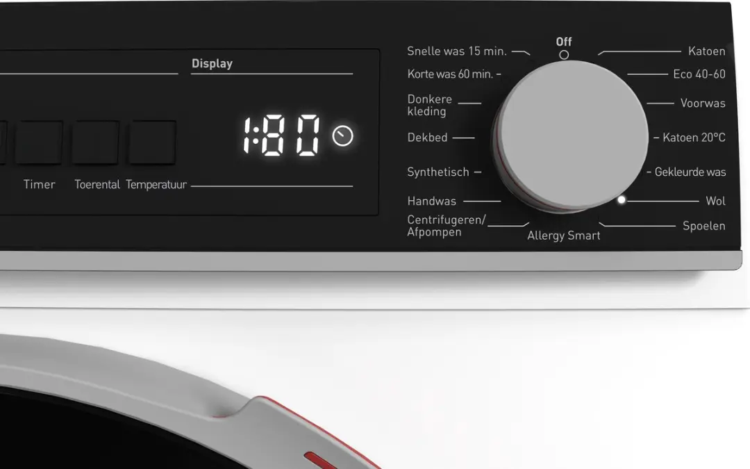 Sharp ESNFB014CWNABX Wasmachine 10kg - Wit - afbeelding 6 van 6