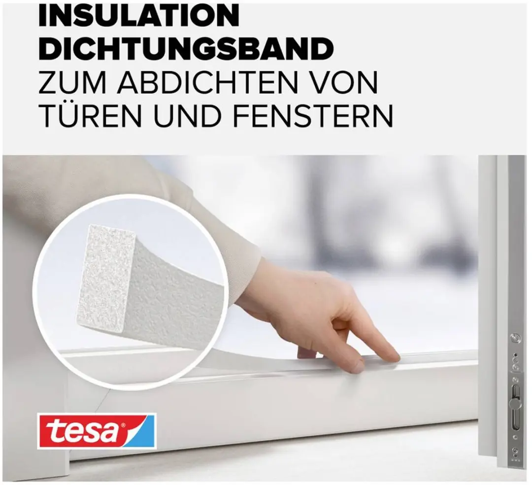 Tesa Universal 55604-00100-00 Afdichtingstape - Wit 6m x 15mm
