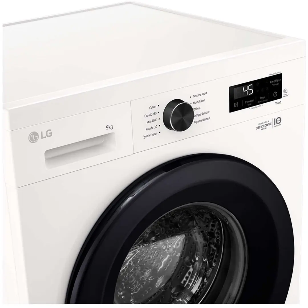 LG F94B15WH Wasmachine 9 kg - Wit - afbeelding 6 van 6