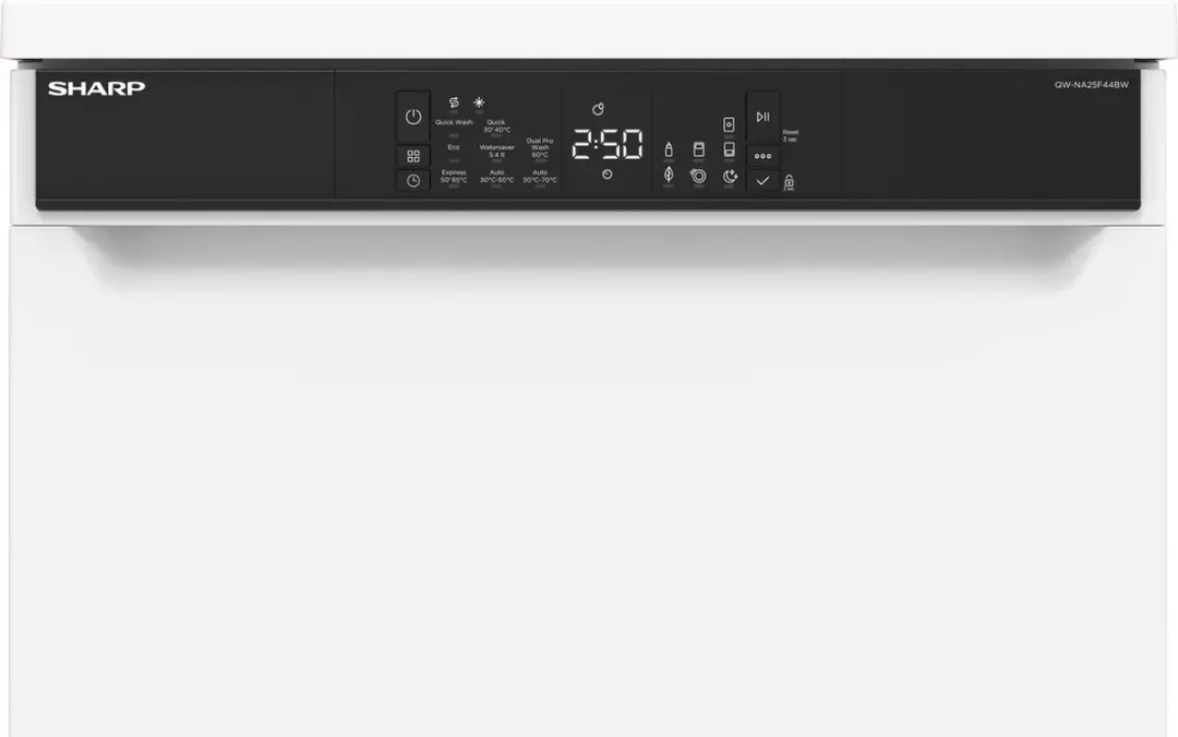 Sharp QWNA25F44BWEU Vaatwasser 14 Couverts - Wit