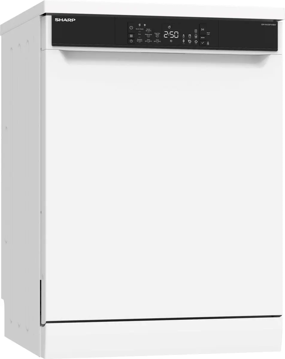 Sharp QWNA25F44BWEU Vaatwasser 14 Couverts - Wit