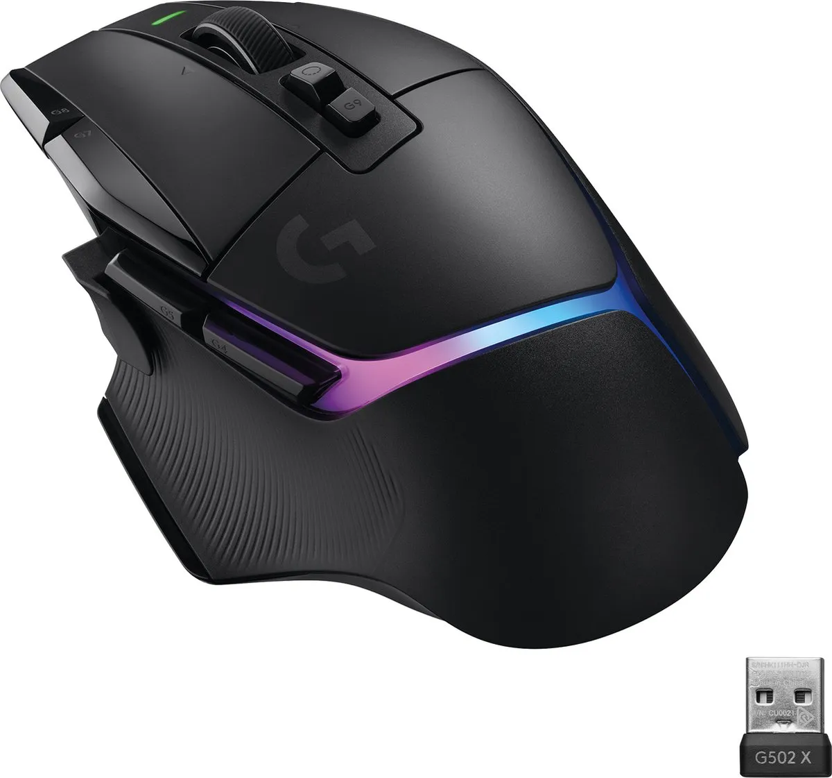 Logitech G G502 X PLUS Gamingmuis - 13 Knoppen - Zwart