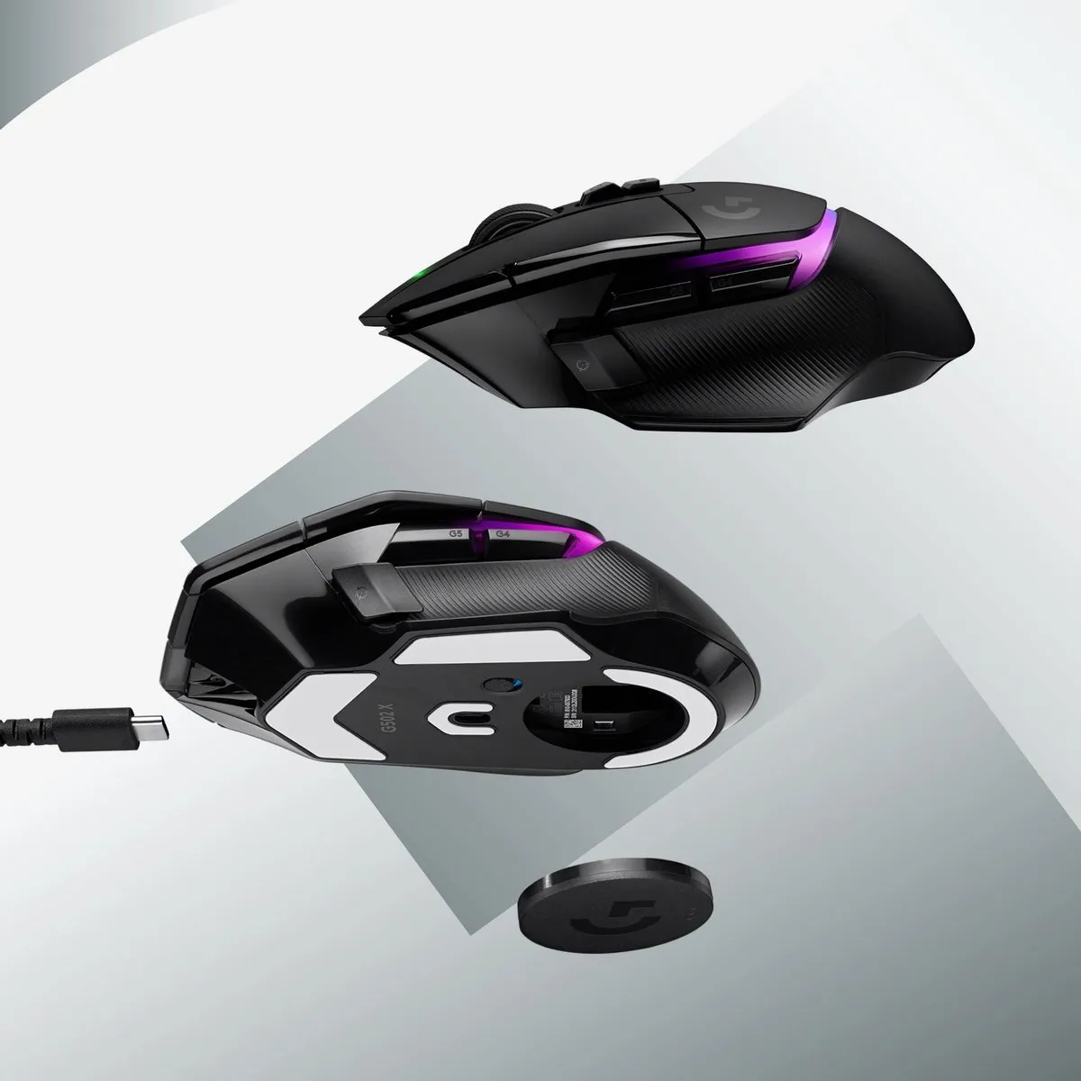 Logitech G G502 X PLUS Gamingmuis - 13 Knoppen - Zwart