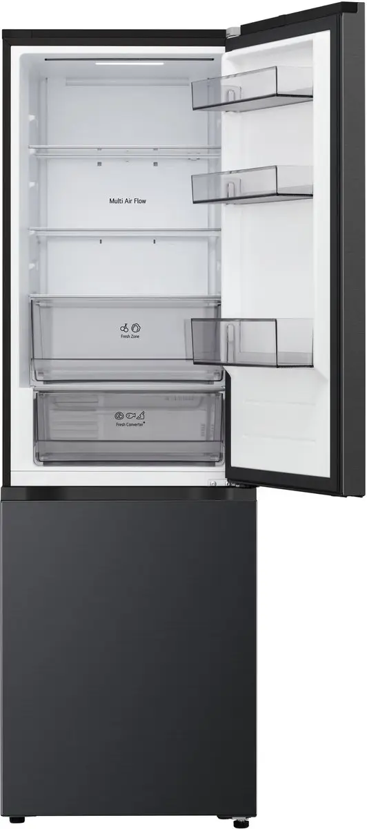LG GBBSJ1CCEP Koel-vriescombinatie 333L - Mat Zwart