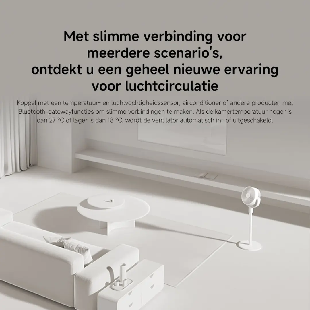 Xiaomi 13064 Smart Circulatieventilator - 18W - 100 standen - Wit