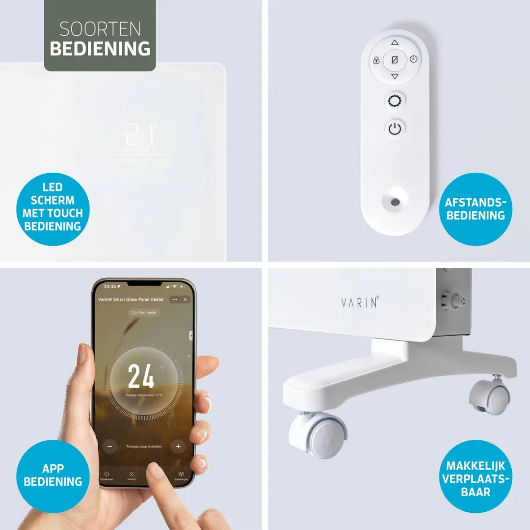 Varin Smart Design Elektrische Kachel 1500W