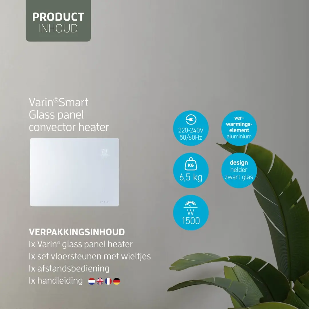 Varin Smart Design Elektrische Kachel 1500W