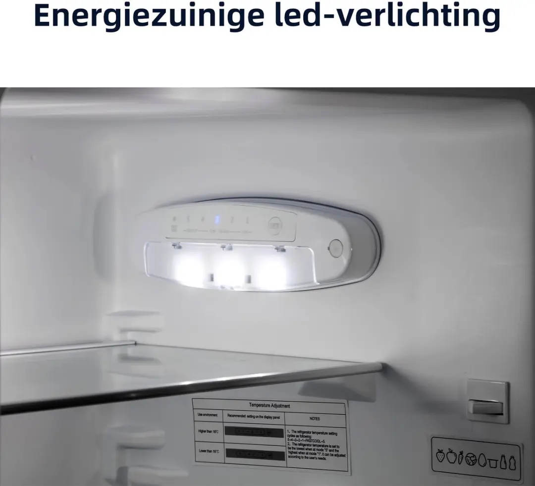 CHiQ CBM157LC Koel-Vriescombinatie 157L - Low Frost - Energielabel C - afbeelding 6 van 6