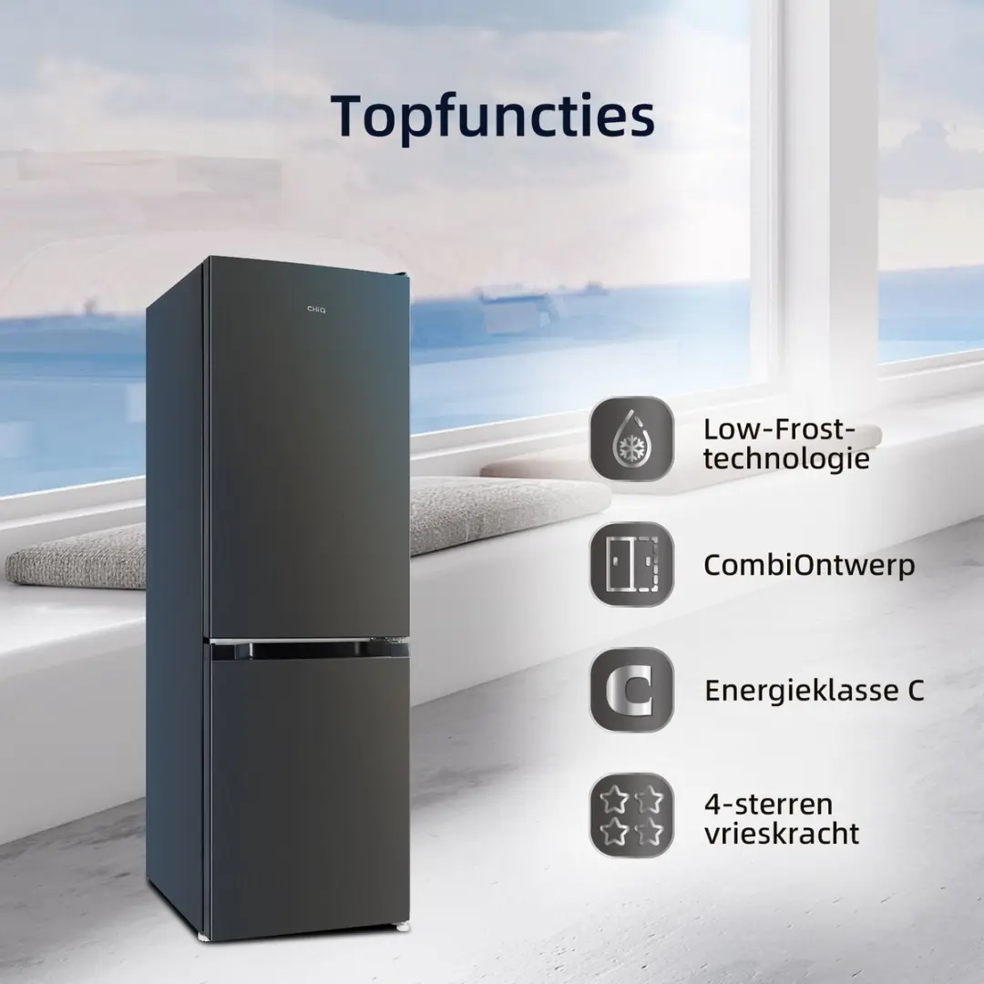 CHiQ CBM157LC Koel-Vriescombinatie 157L - Low Frost - Energielabel C