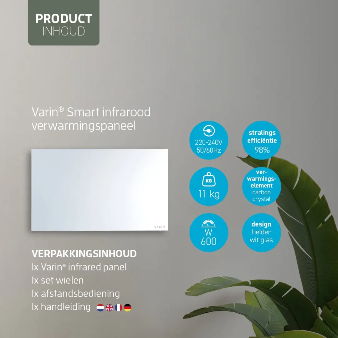 Varin Smart Design Infrarood Verwarmingspaneel 600W