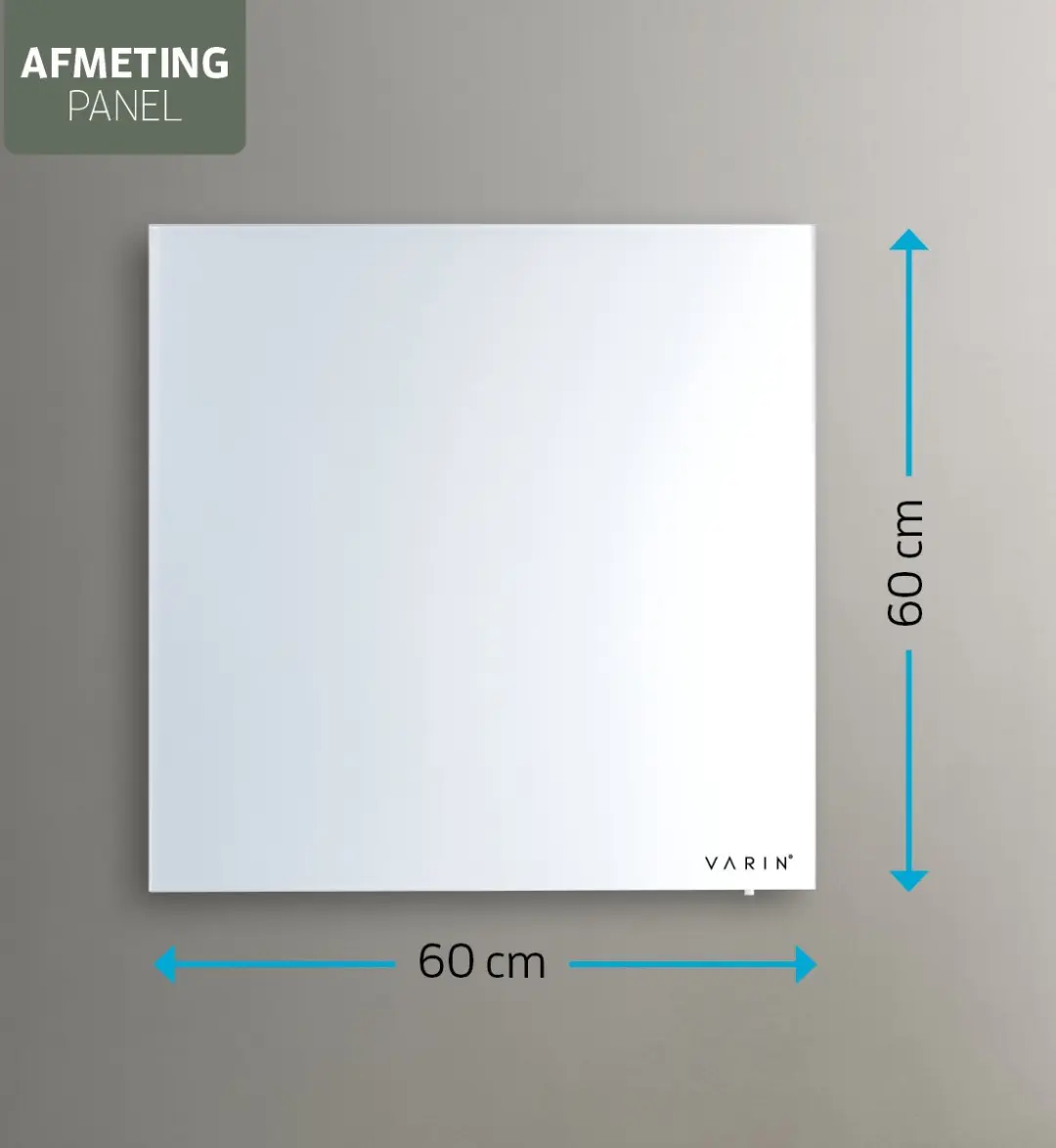 Varin Smart Design VA-G001 Infrarood Verwarmingspaneel 400W - 60x60cm - Wit - afbeelding 6 van 6