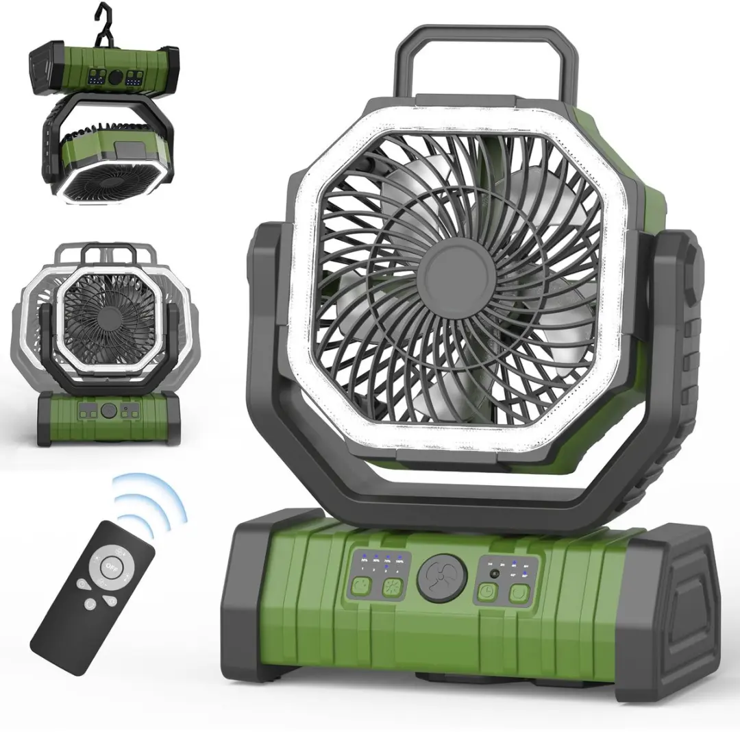 ECTEATOY Kampeerventilator 20.000mAh