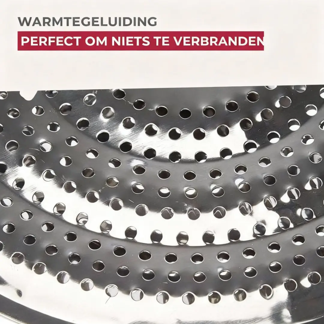 Fackelmann Warmtespreider 20,5cm - Roestvrij staal