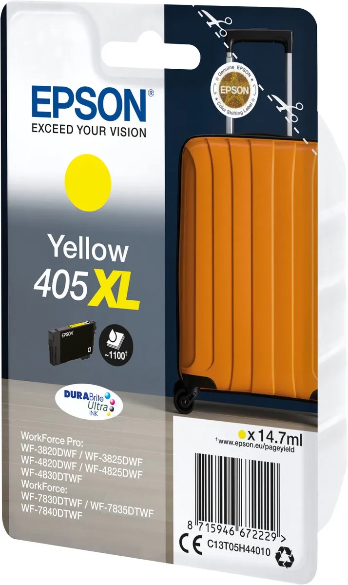Epson DURABrite Ultra Geel 405XL - 1100 Pagina's