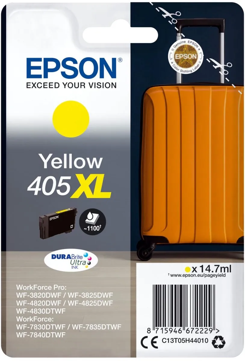 Epson DURABrite Ultra Geel 405XL - 1100 Pagina's