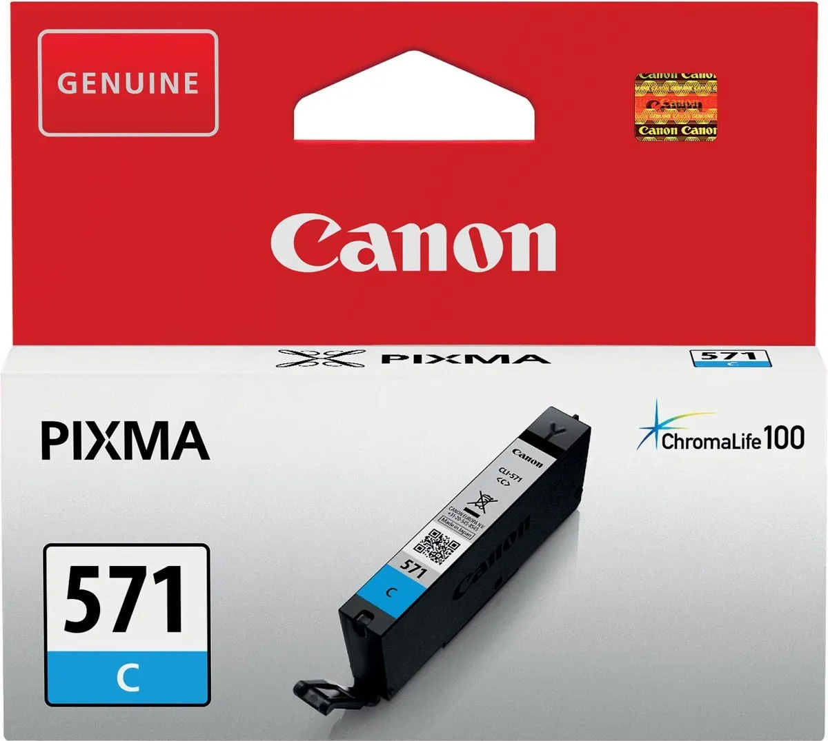 Canon CLI-571C Inktcartridge - 6ml Cyaan